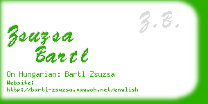 zsuzsa bartl business card